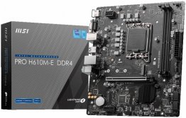 MSI PRO H610M-E DDR4, Socket LGA 1700, Intel H610, mATX, Ret
