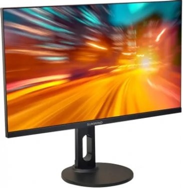 Монитор SunWind 27" SUN-M27BA105 IPS FHD чер 7ms HDMI DP USB M/M HAS Piv 75Hz 250c