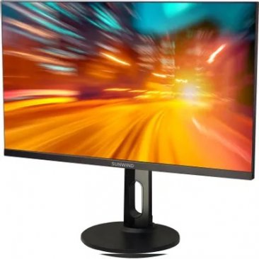Монитор SunWind 27" SUN-M27BA105 IPS FHD чер 7ms HDMI DP USB M/M HAS Piv 75Hz 250c