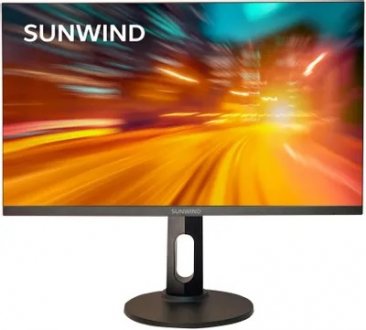 Монитор SunWind 27" SUN-M27BA105 IPS FHD чер 7ms HDMI DP USB M/M HAS Piv 75Hz 250c