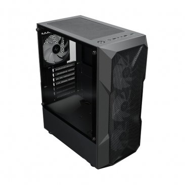 Корпус XASTRA A304 4ARGB Black ATX/Mesh/half-size TG/4x120mm ARGB FC fans/ A304-4FC12A